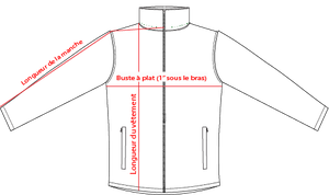 Charte de grandeur: XMP333W (XS à 3XL)